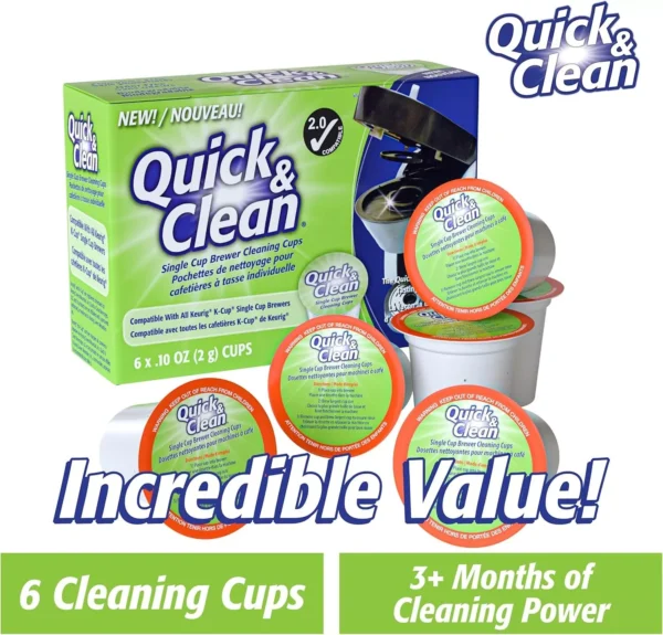 Quick & Clean 43211-1206 Cleaning Cups - 6 Pack - Image 7